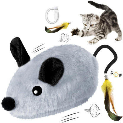 Interactive Rechargeable Cat Mouse Toy