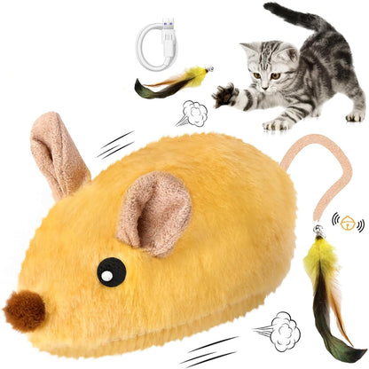 Interactive Rechargeable Cat Mouse Toy