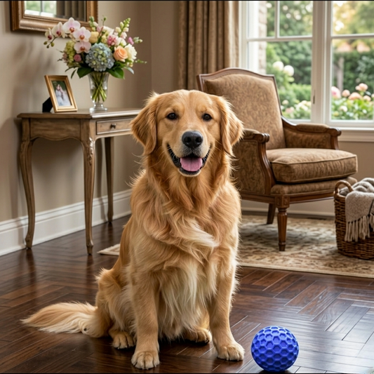 Squeaky Tough Dog Ball